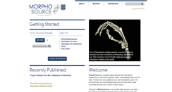 Desktop Screenshot of morphosource.org